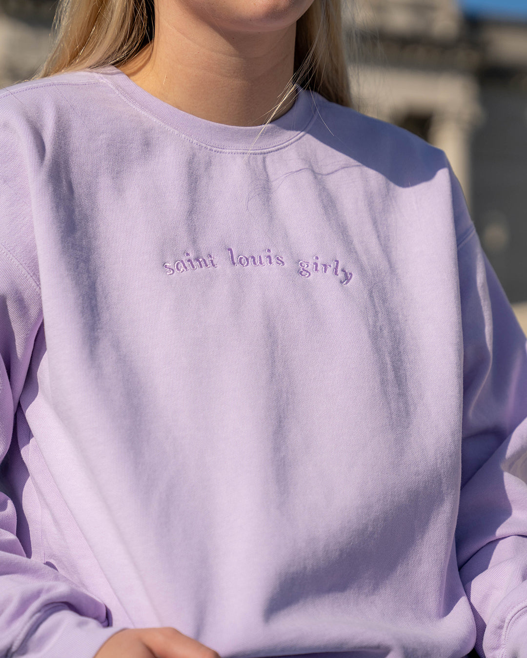 Comfort colors embroidered sweatshirt outlet