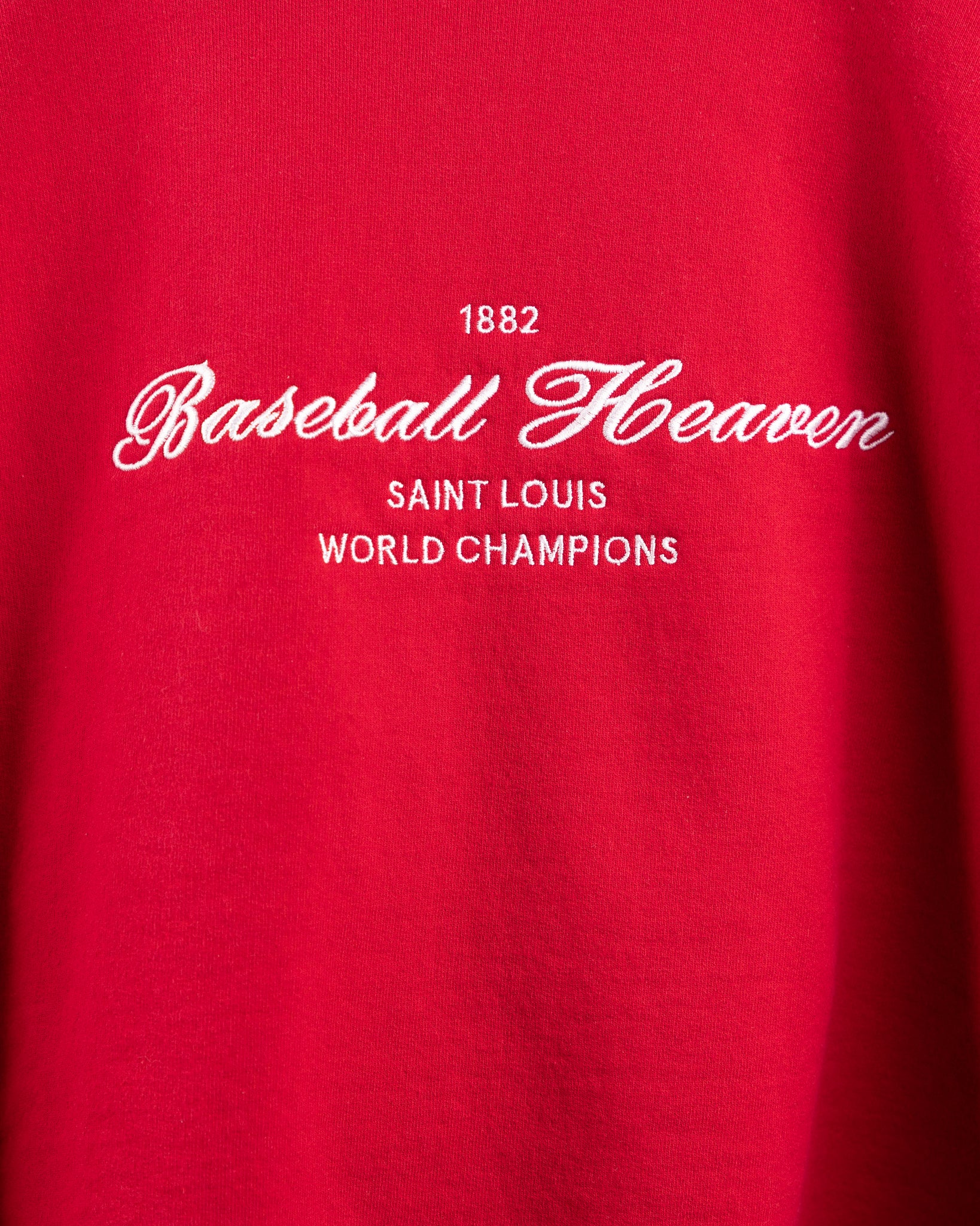 baseball heaven embroidered cotton vintage sweatshirt Saint Louis baseball tshirt