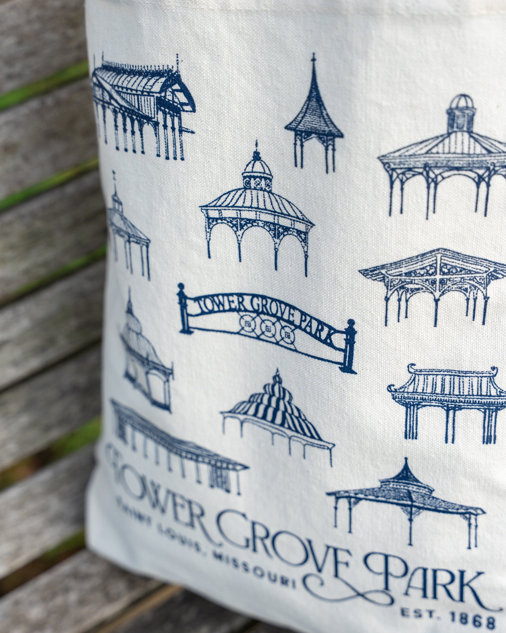 Tower Grove Park Pavilions Tote Bag