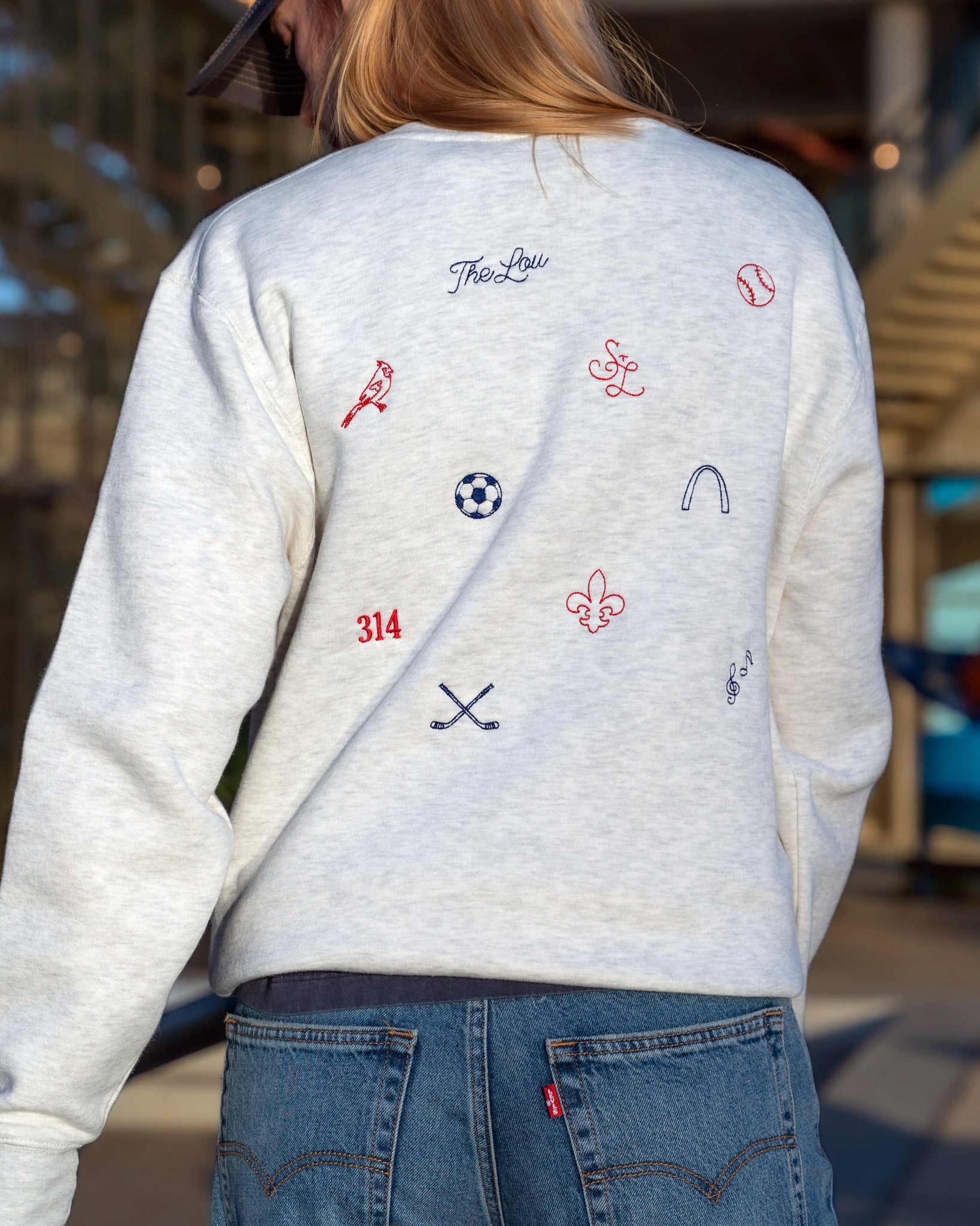 St. Louis Icon Embroidered Sweatshirt