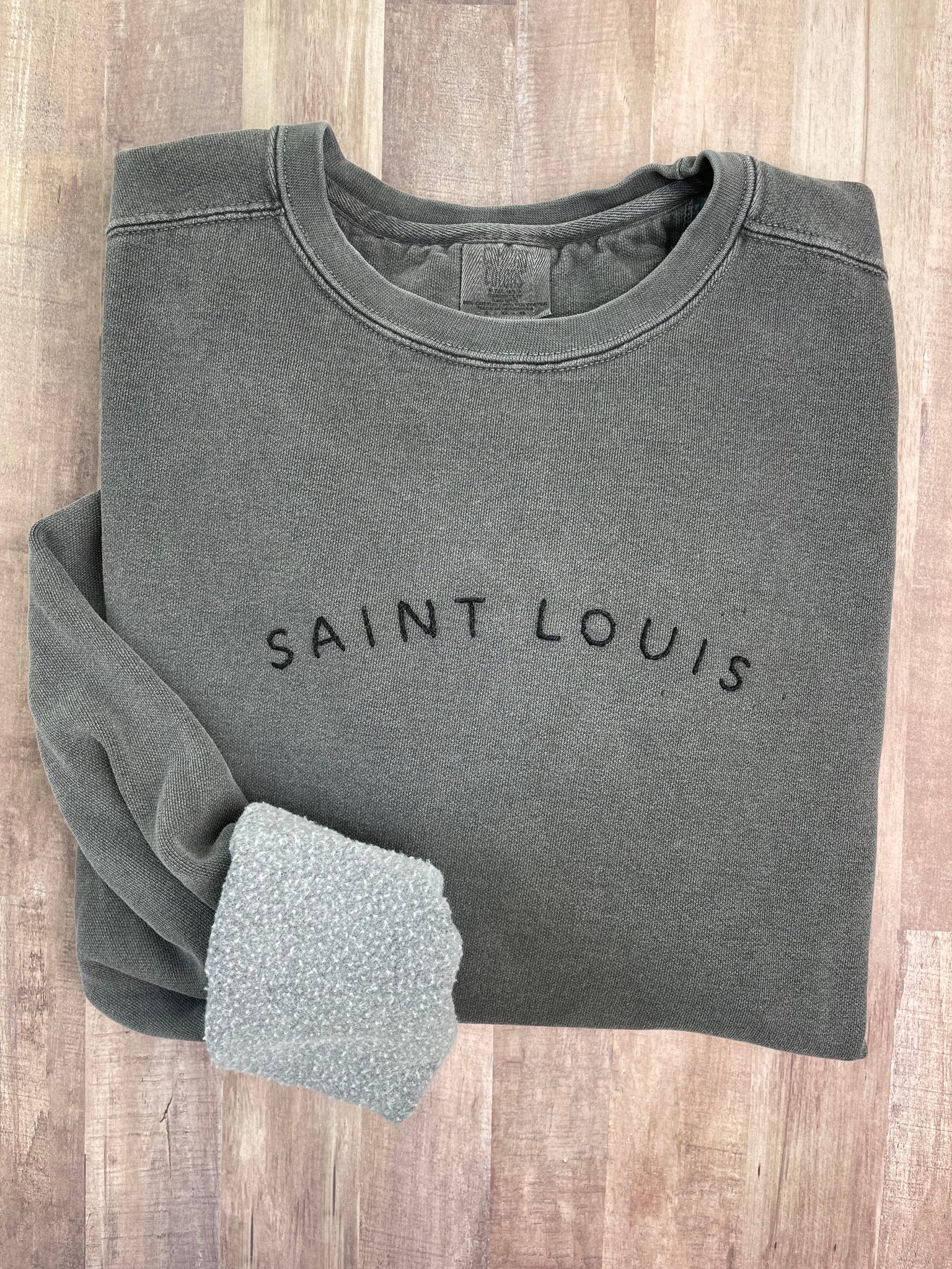 Saint Louis Hand Embroidered Sweatshirt