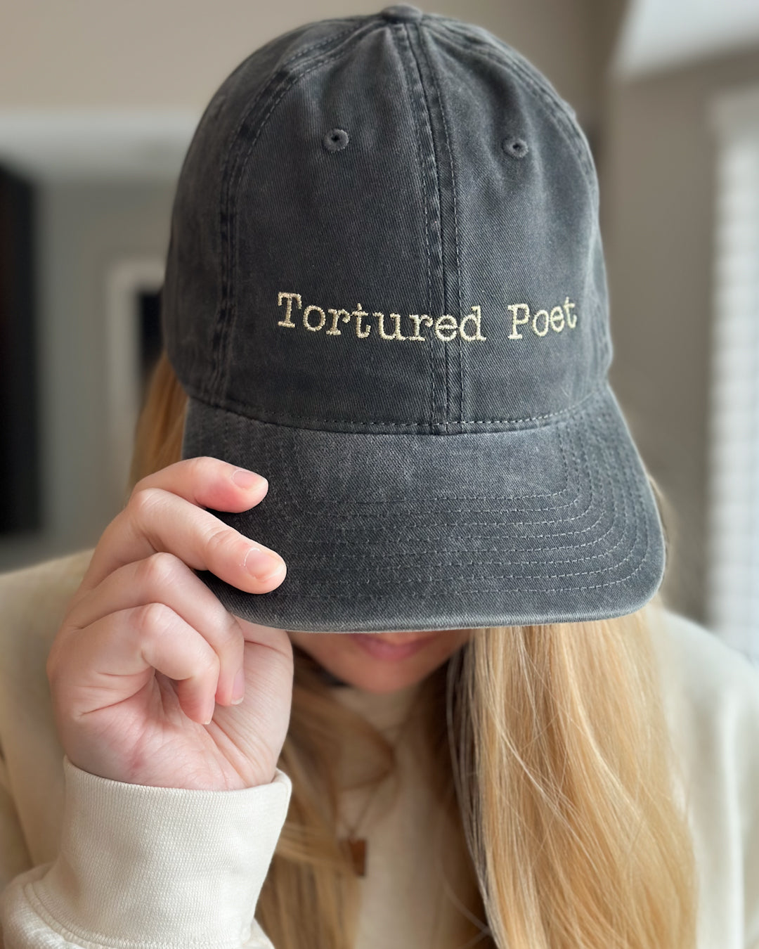 Tortured Poet Embroidered Dad Hat