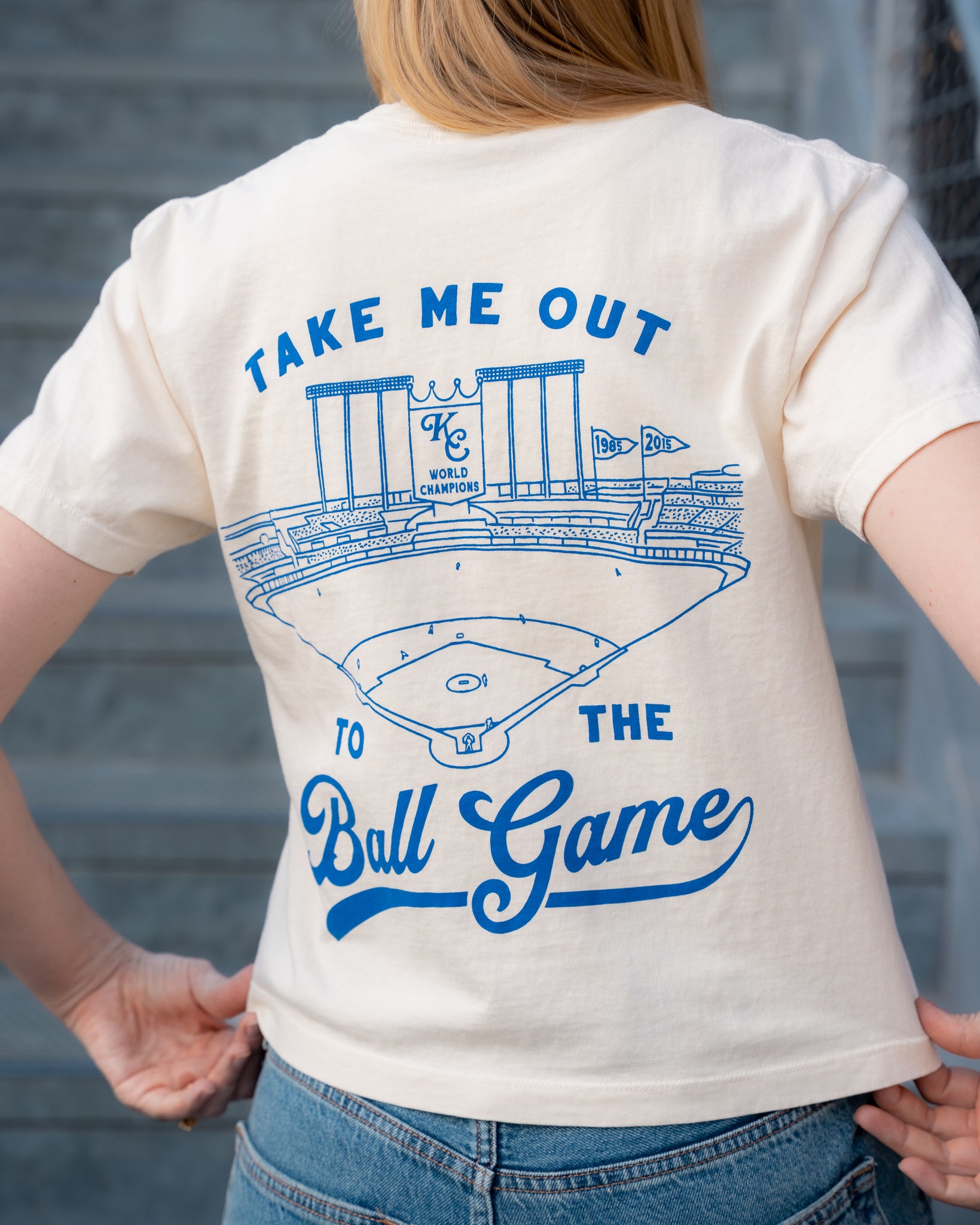 Kansas City baseball comfort colors tshirt vintage style crop unisex