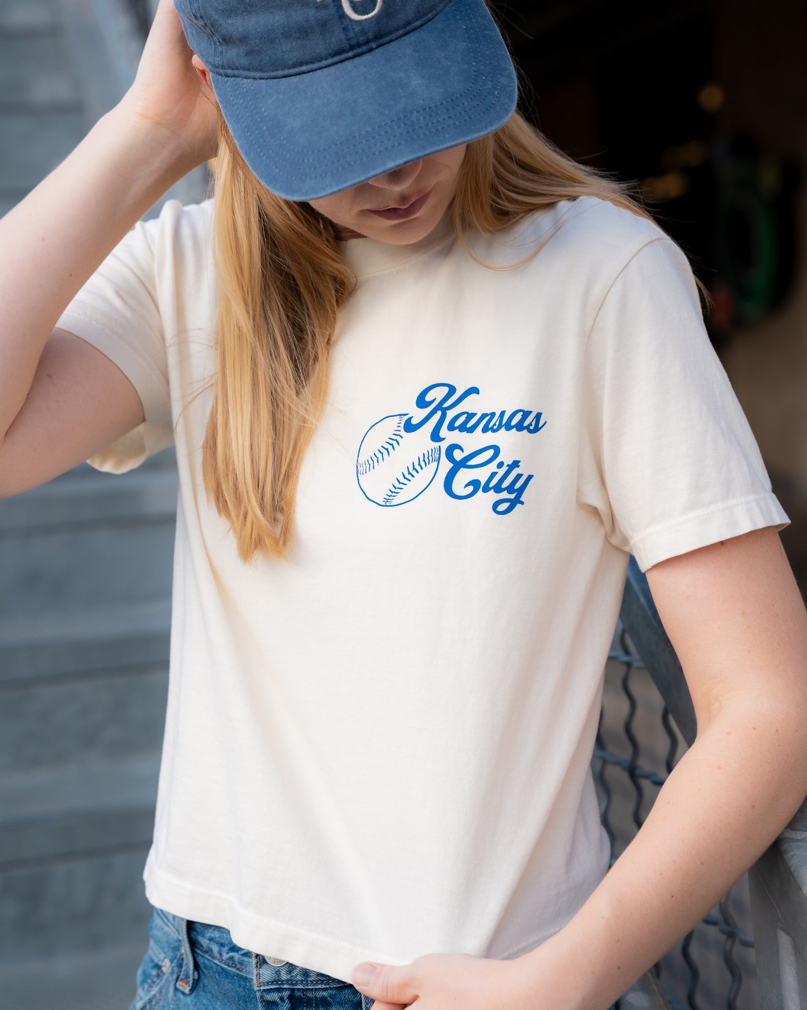 Kansas City baseball comfort colors tshirt vintage style crop unisex