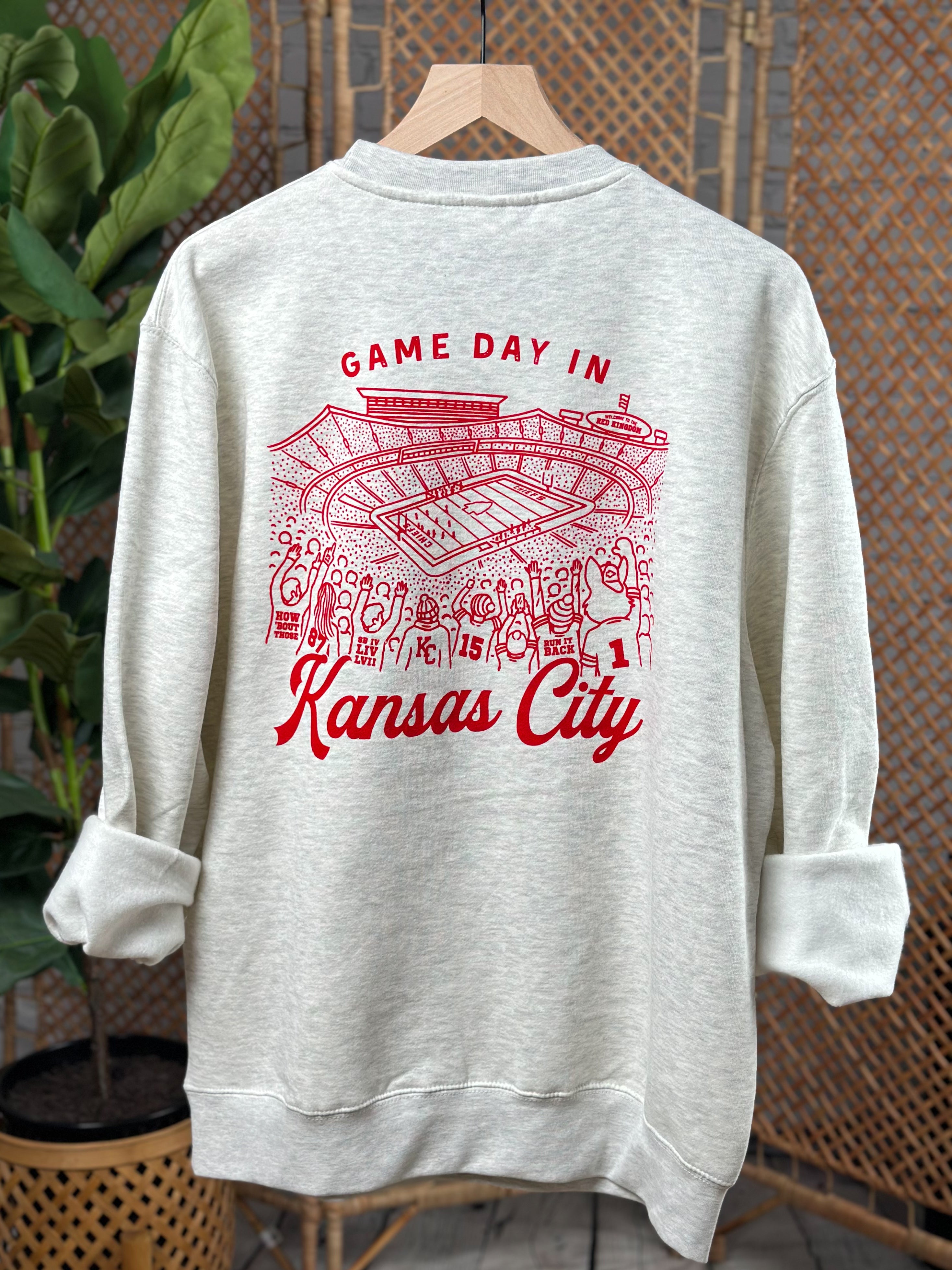 Kansas City Football Sweatshirt Retro Vintage Kansas City Chiefs