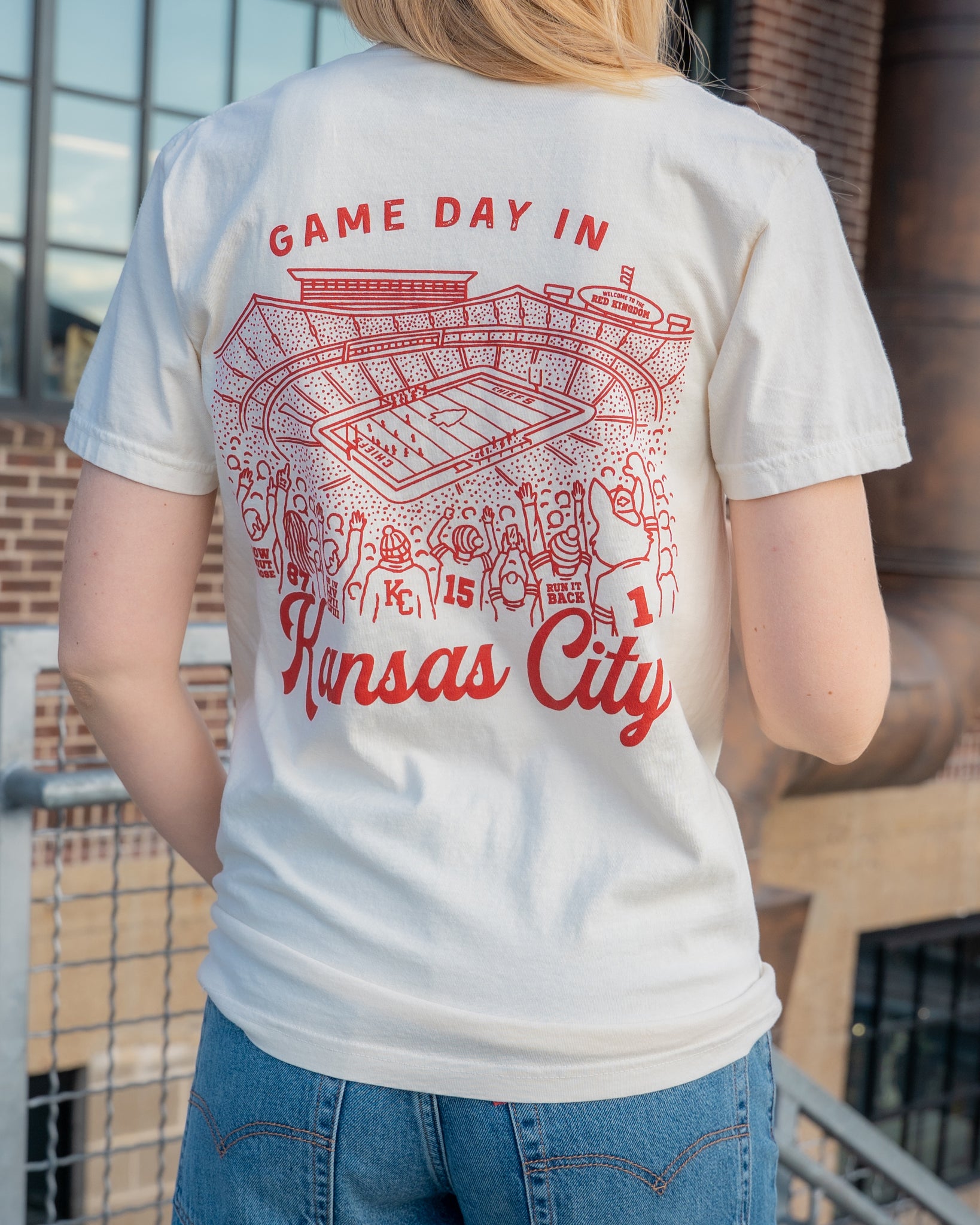 Kansas City football vintage design comfort colors tee crop unisex