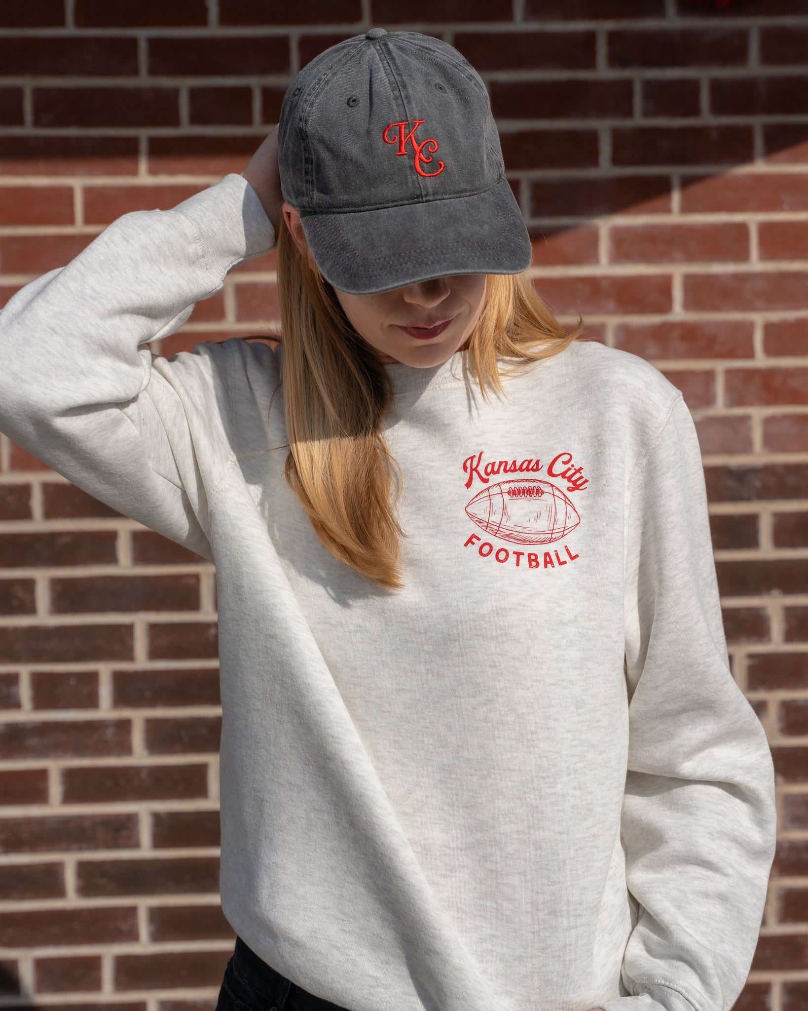 Kansas City football vintage inspired crewneck sweatshirt swiftie