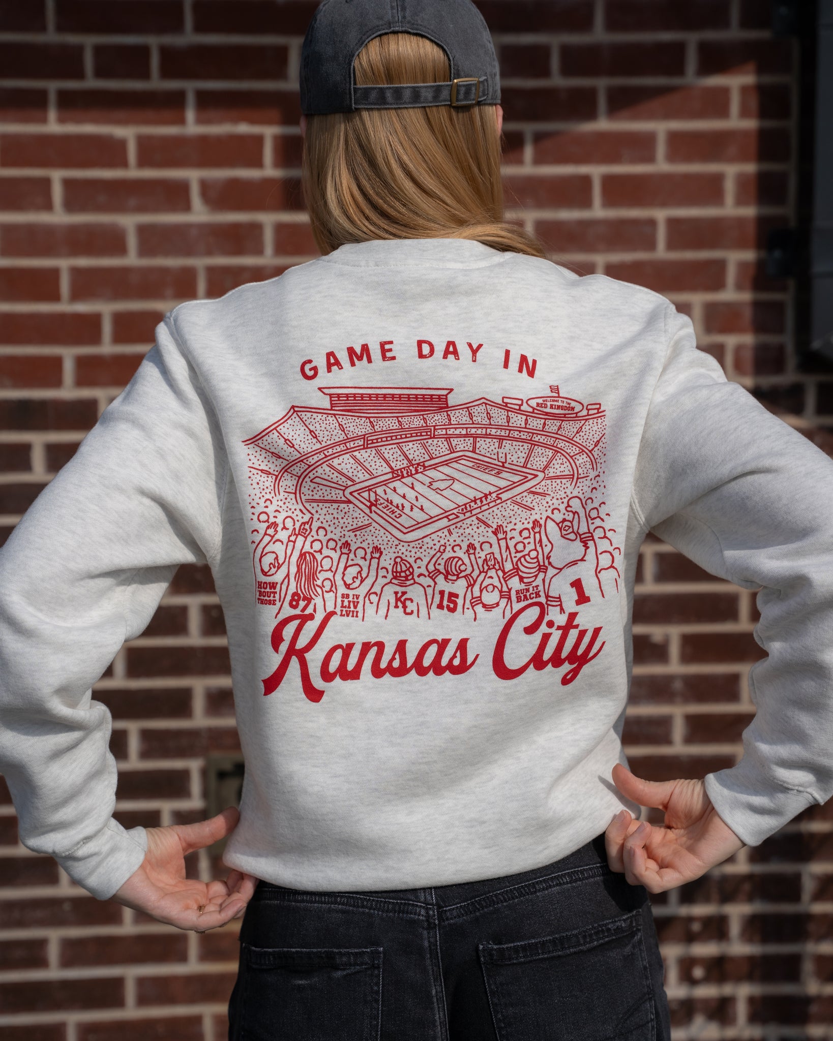 Kansas City football vintage inspired crewneck sweatshirt swiftie