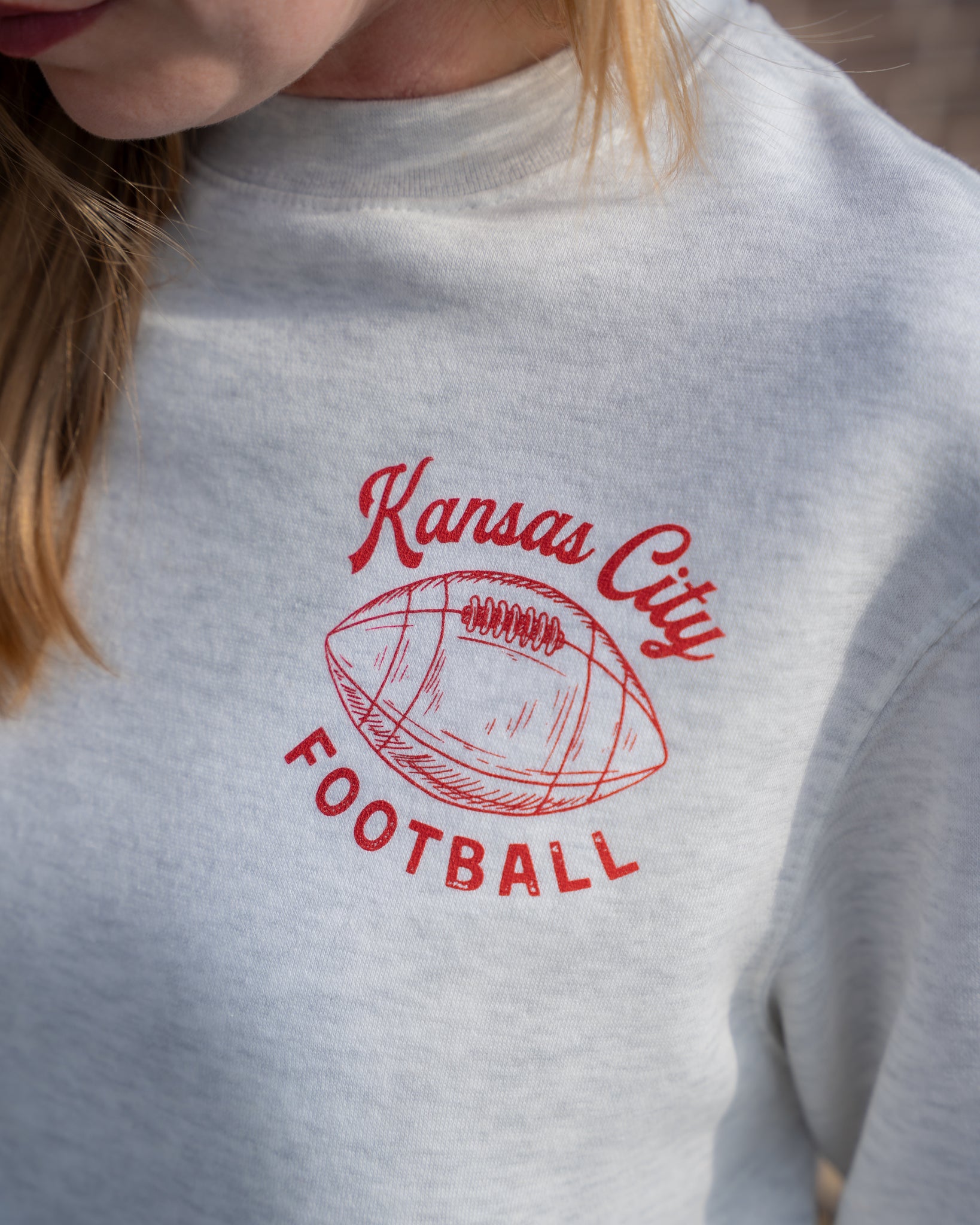 Kansas City football vintage inspired crewneck sweatshirt swiftie