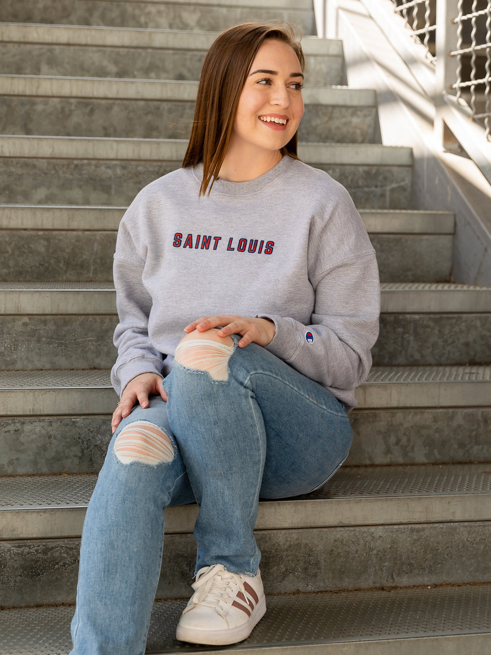 Champion Saint Louis Screen Printed Sweatshirt