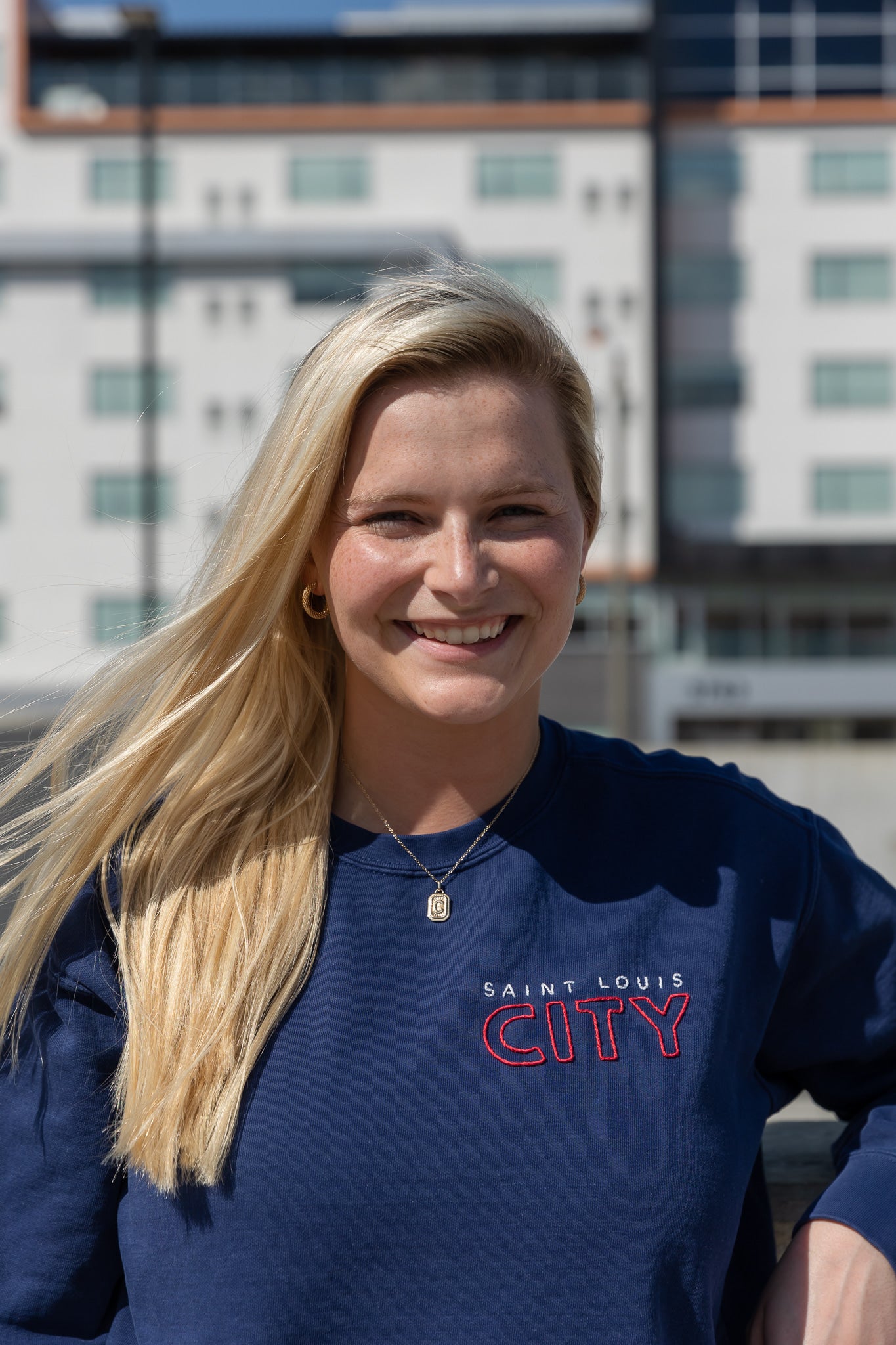 Saint Louis CITY Hand Embroidered Sweatshirt