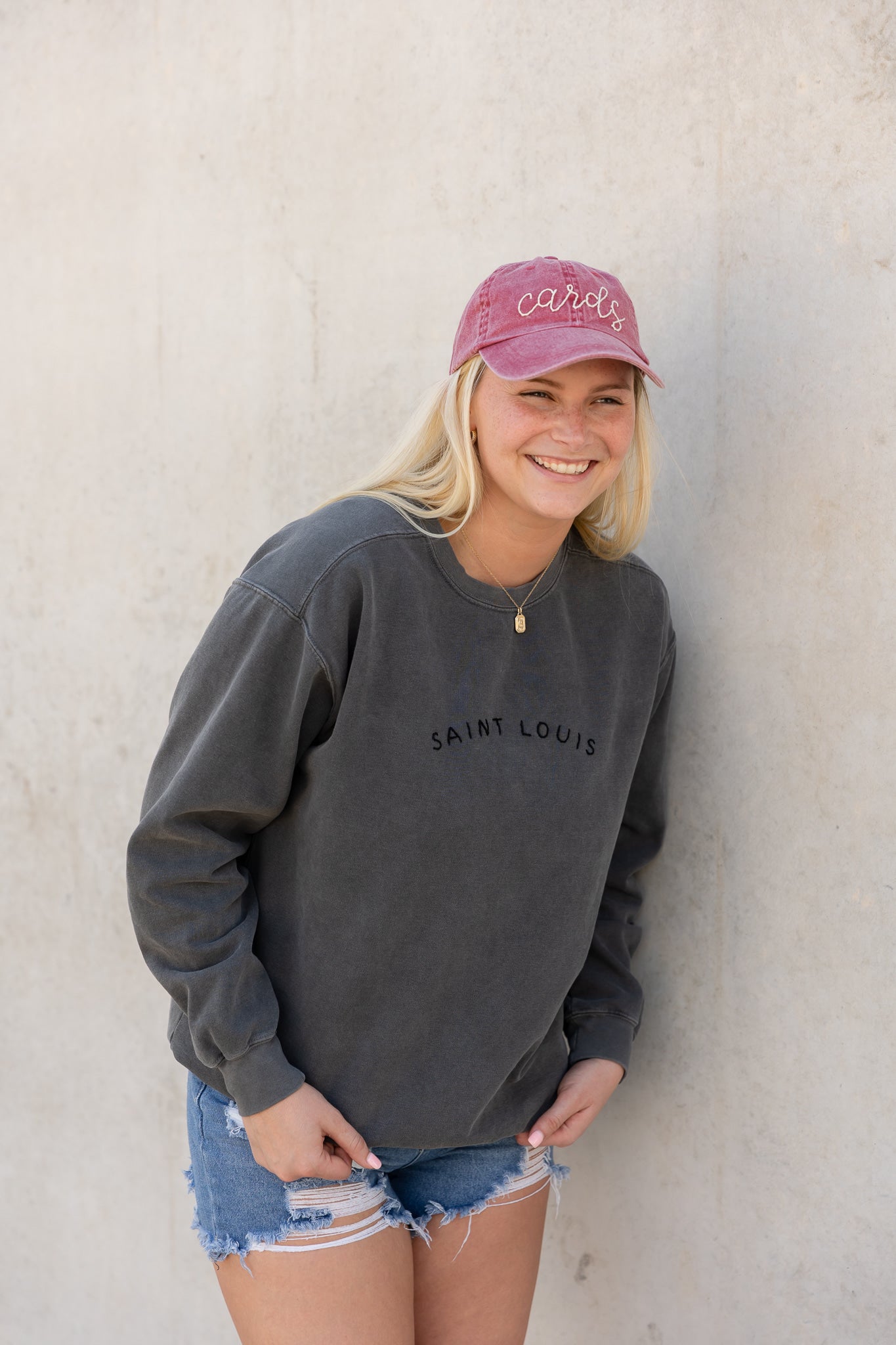 Saint Louis Hand Embroidered Sweatshirt