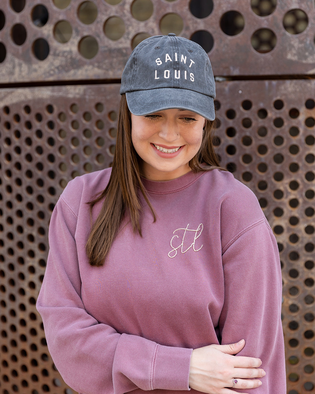 SAINT LOUIS vintage style embroidered dad baseball cap