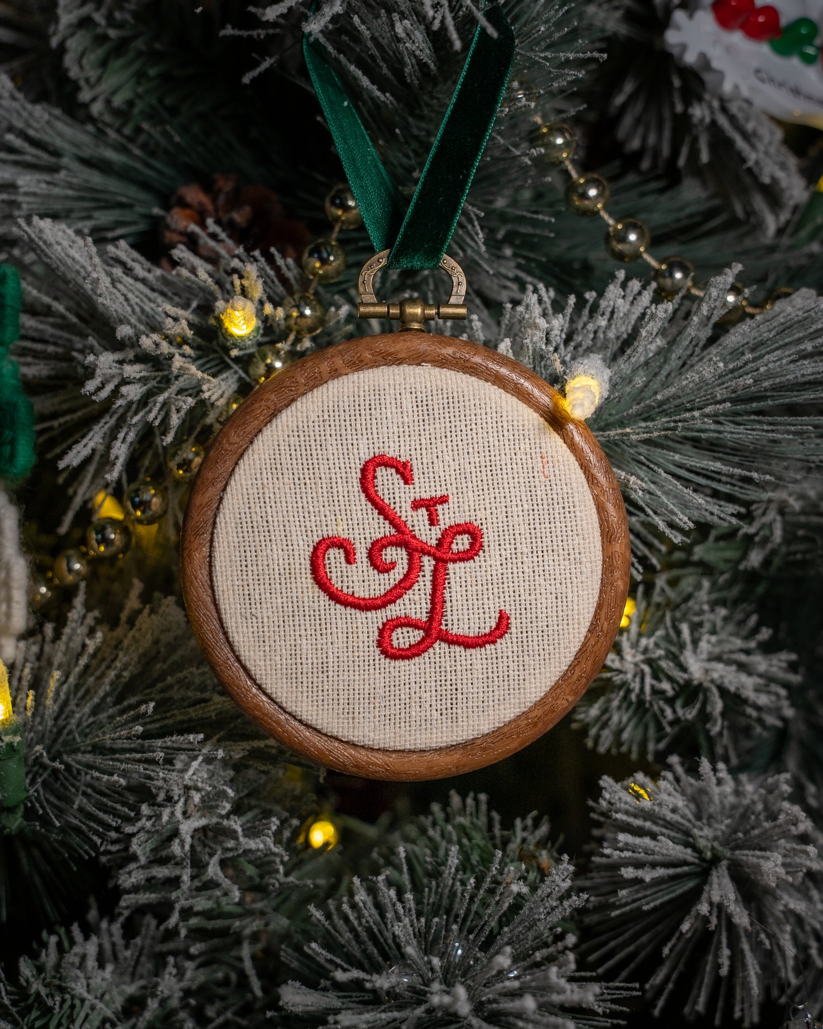 Stl embroidered christmas ornament 314