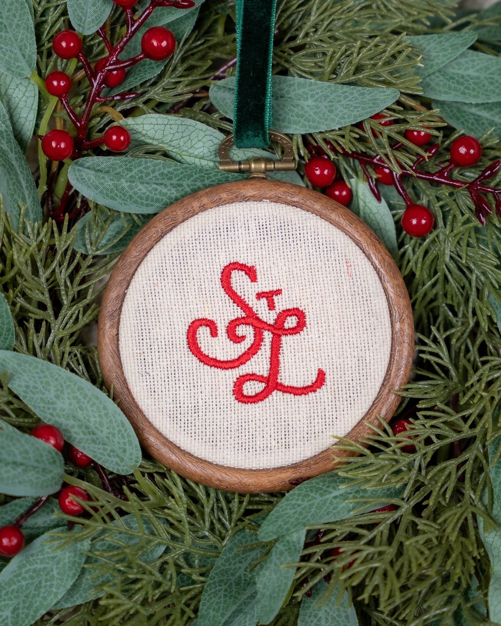 Stl embroidered christmas ornament 314