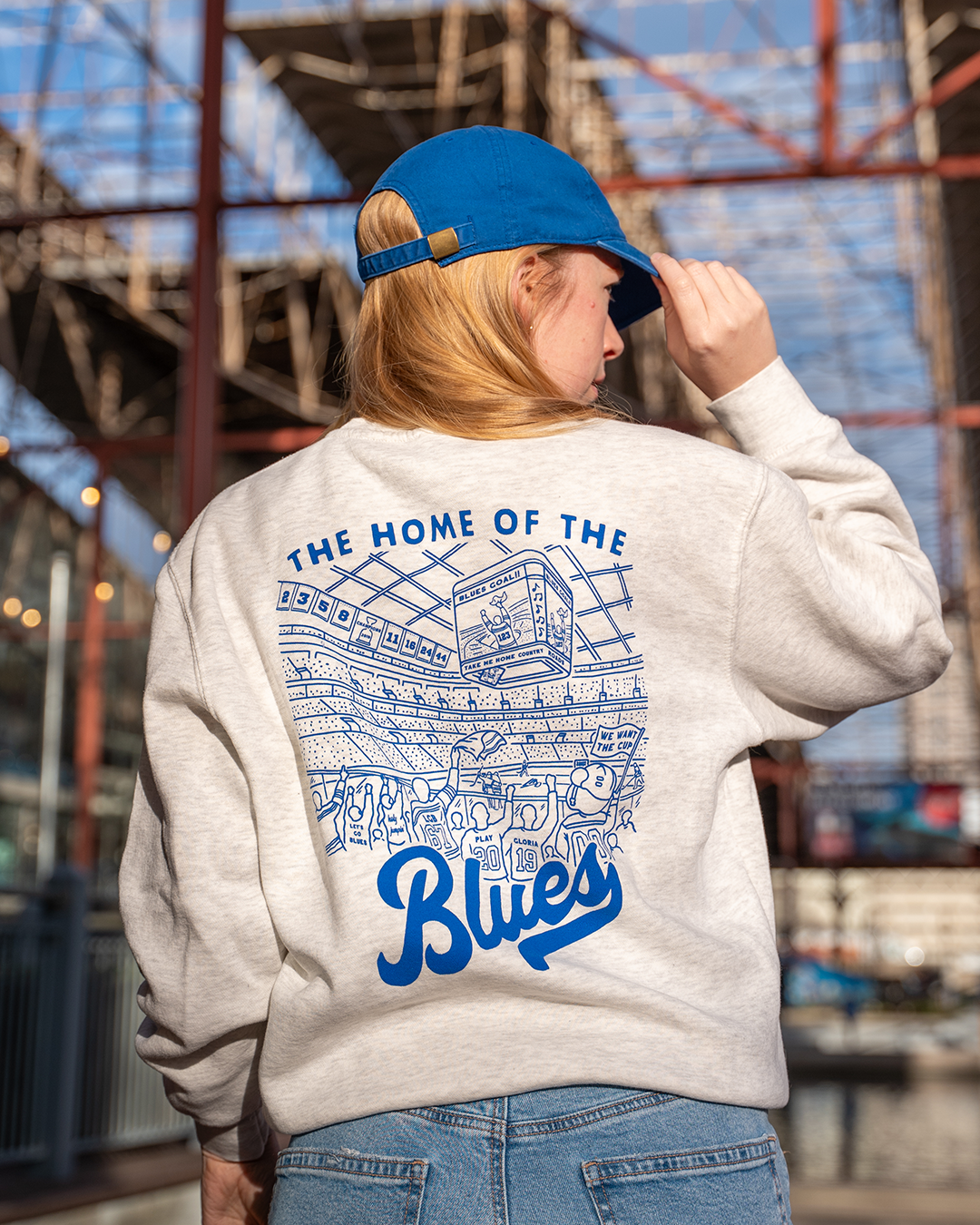 home of the st Louis blues crewneck sweatshirt vintage style