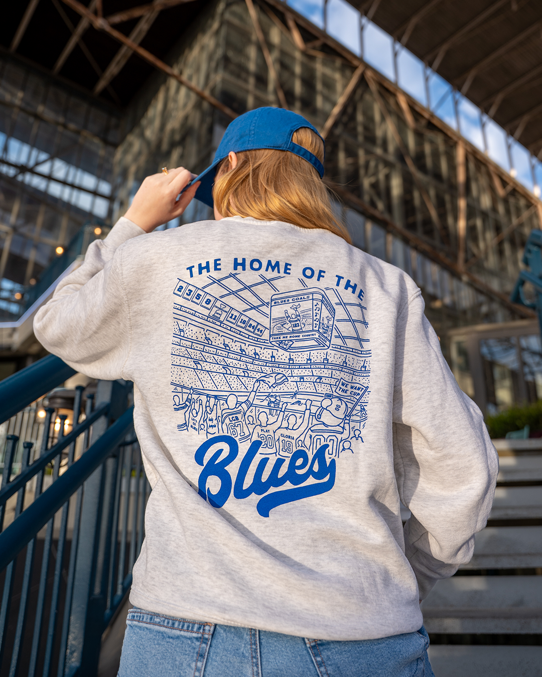 home of the st Louis blues crewneck sweatshirt vintage style