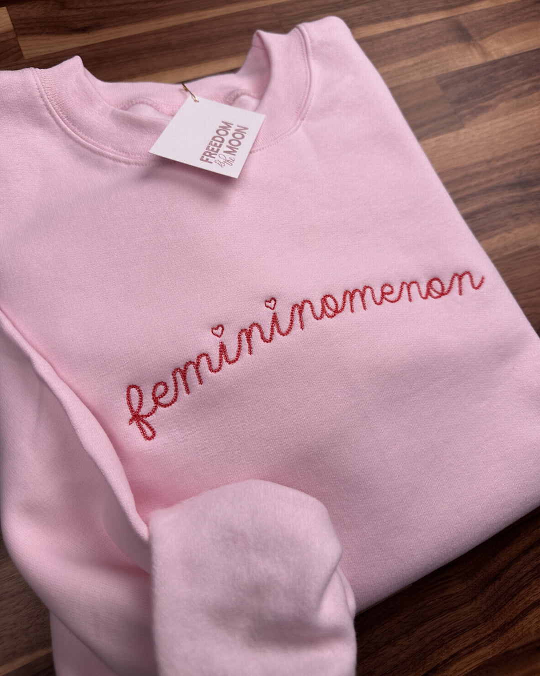 Femininomenon Embroidered Crewneck Chainstitch Sweatshirt
