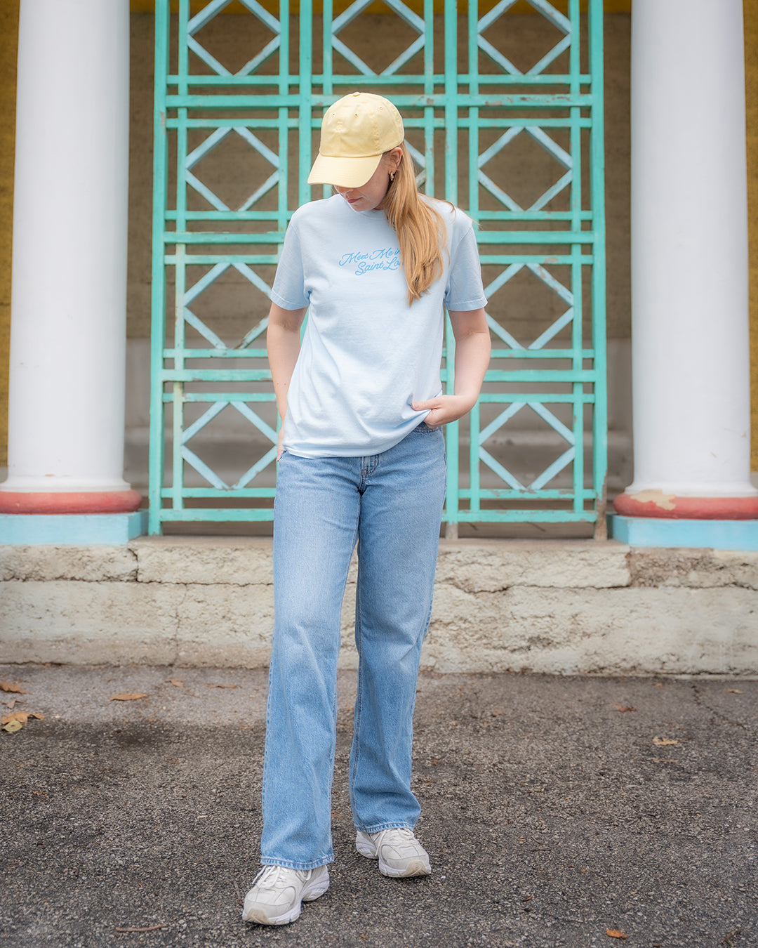 meet me in st Louis comfort colors tshirt blue vintage style