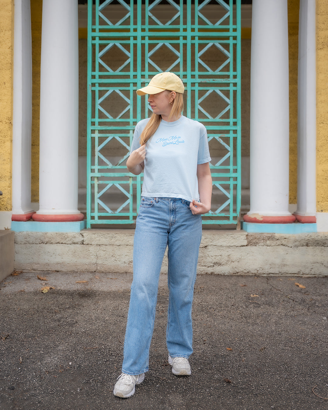 meet me in st Louis comfort colors tshirt blue vintage style