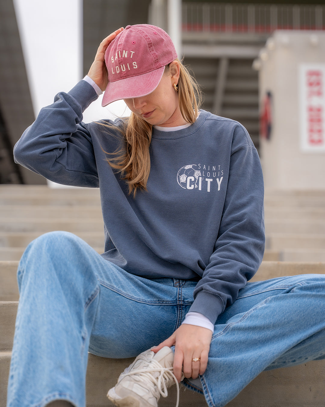 our city comfort colors crewneck sweatshirt saint louis soccer