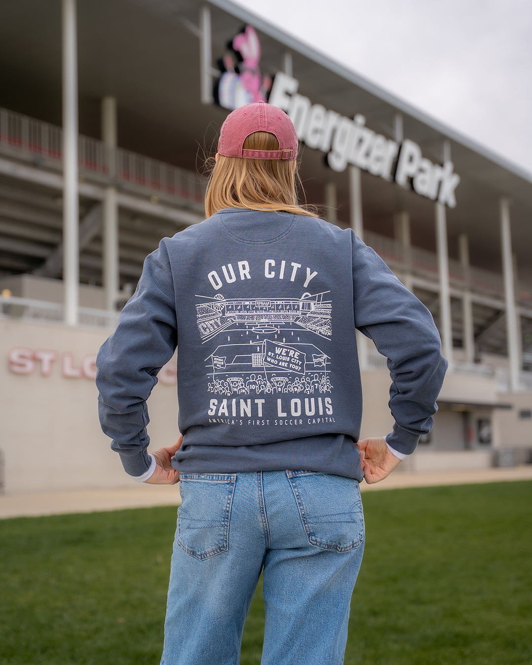 our city comfort colors crewneck sweatshirt saint louis soccer