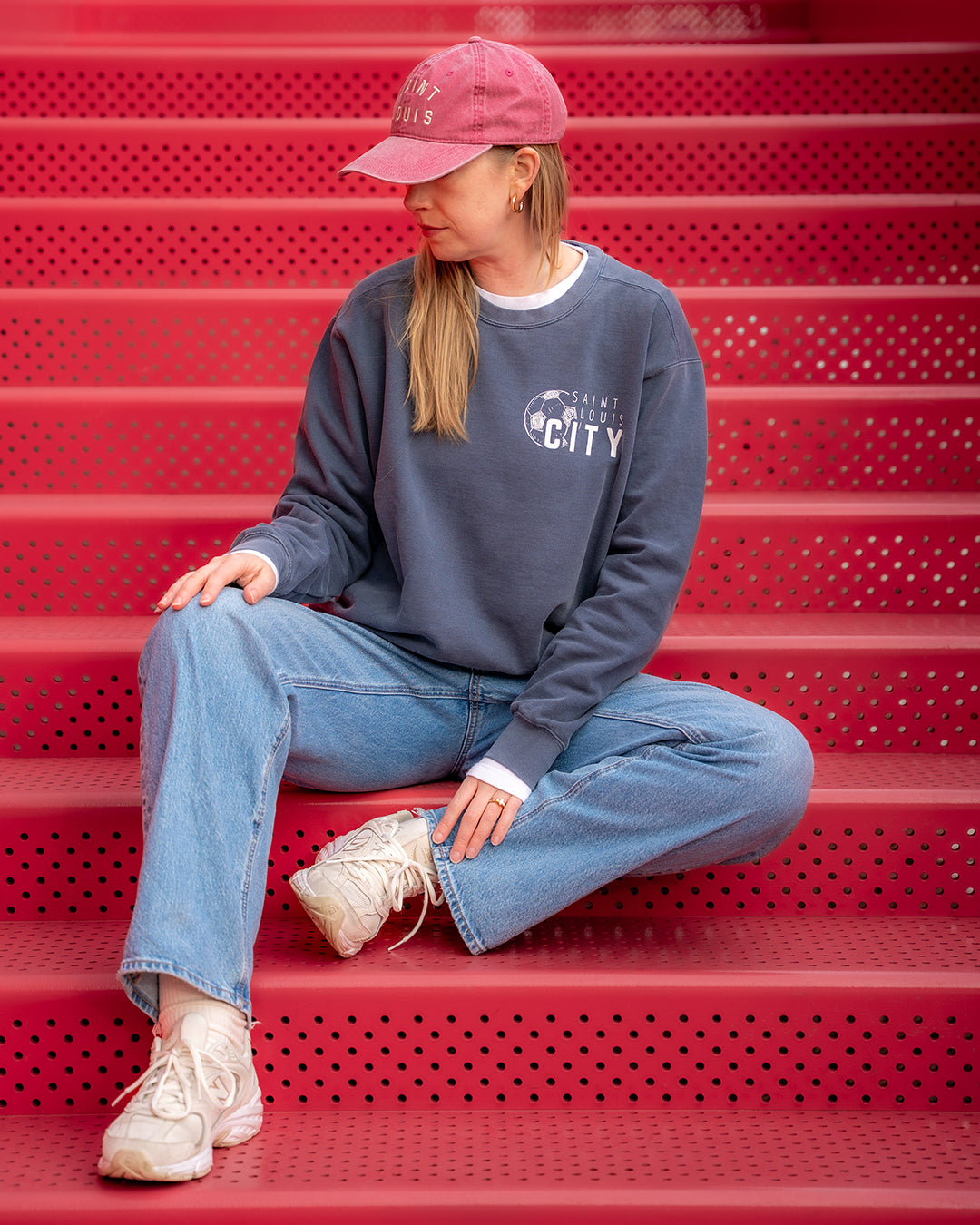 our city comfort colors crewneck sweatshirt saint louis soccer
