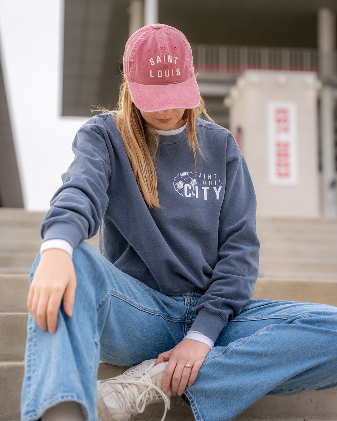 our city comfort colors crewneck sweatshirt saint louis soccer