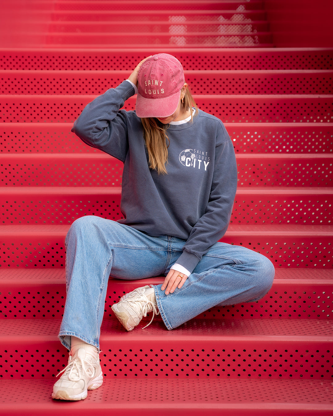 our city comfort colors crewneck sweatshirt saint louis soccer