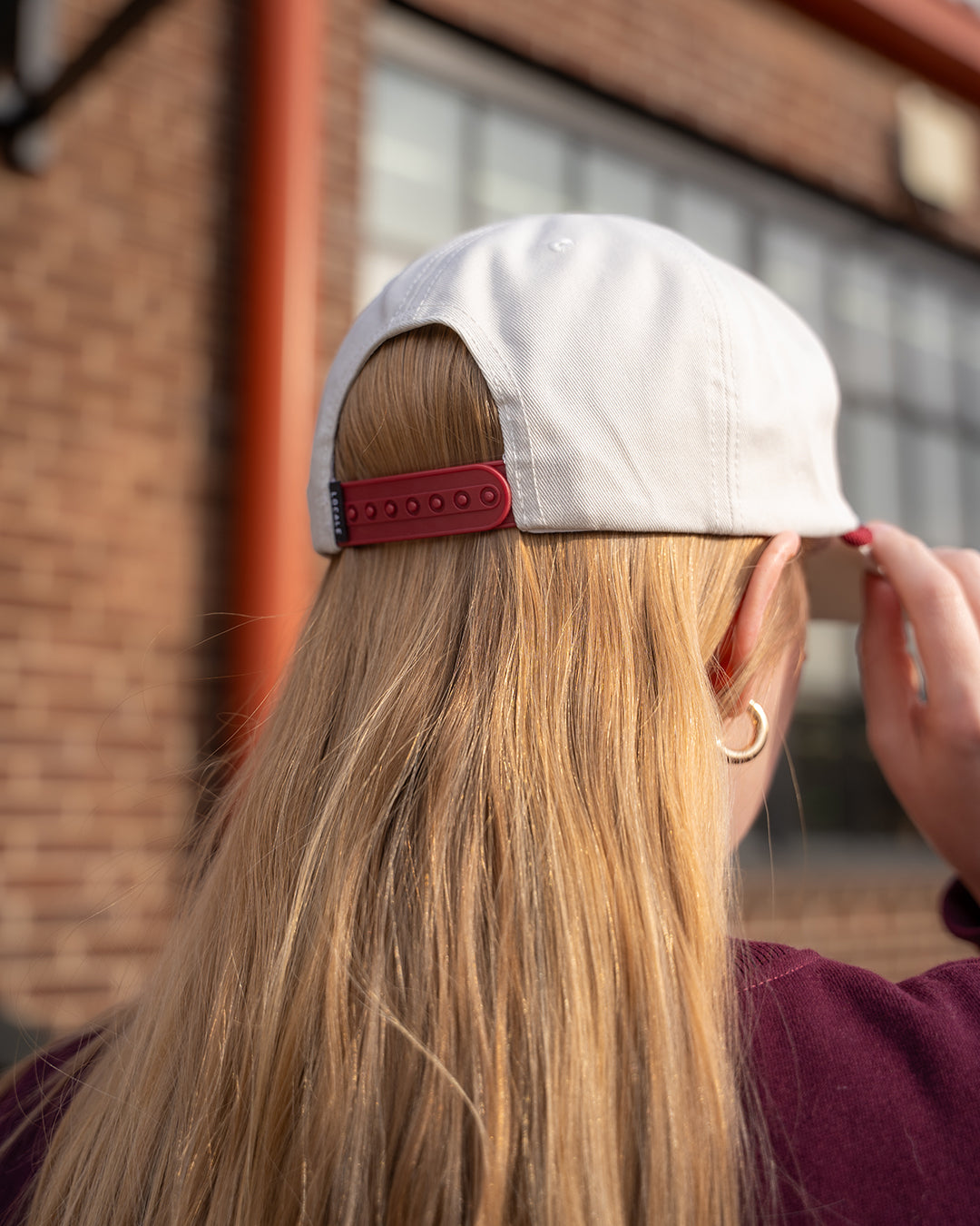 saint louis rope vintage style snapback cap burgundy maroon