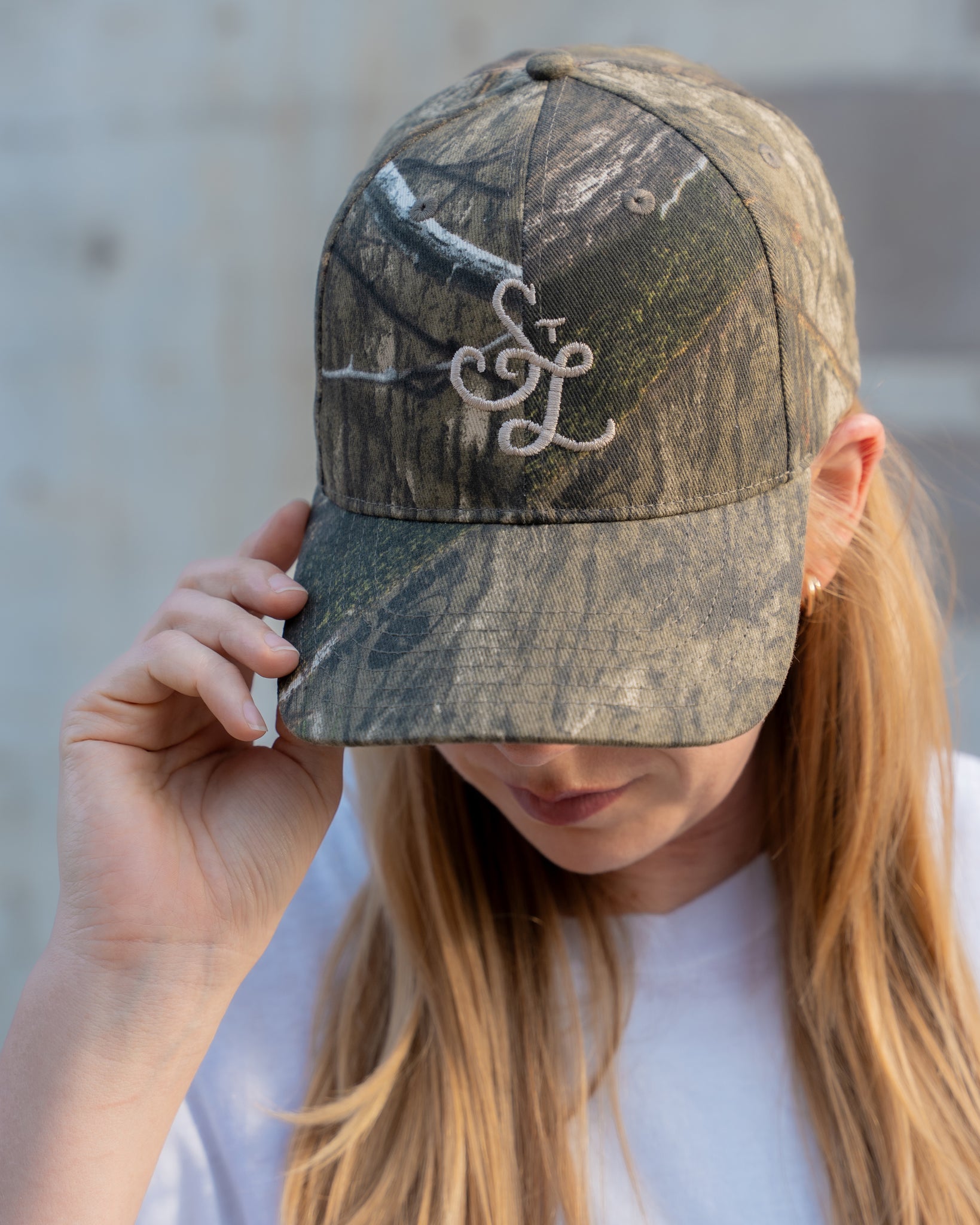 stl embroidered camo camouflage baseball cap adjustable hat