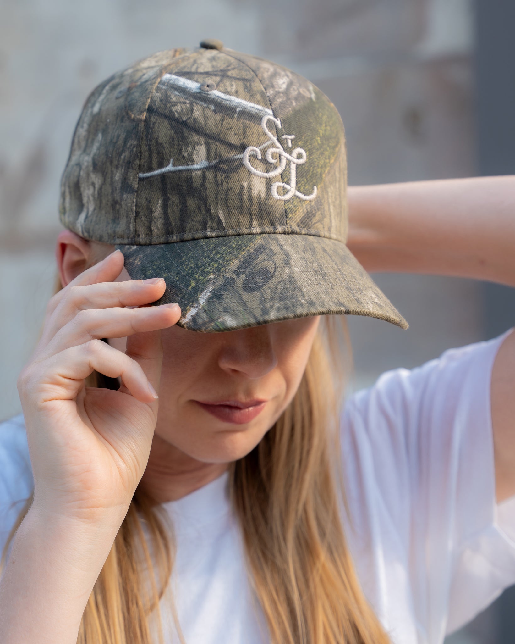 stl embroidered camo camouflage baseball cap adjustable hat
