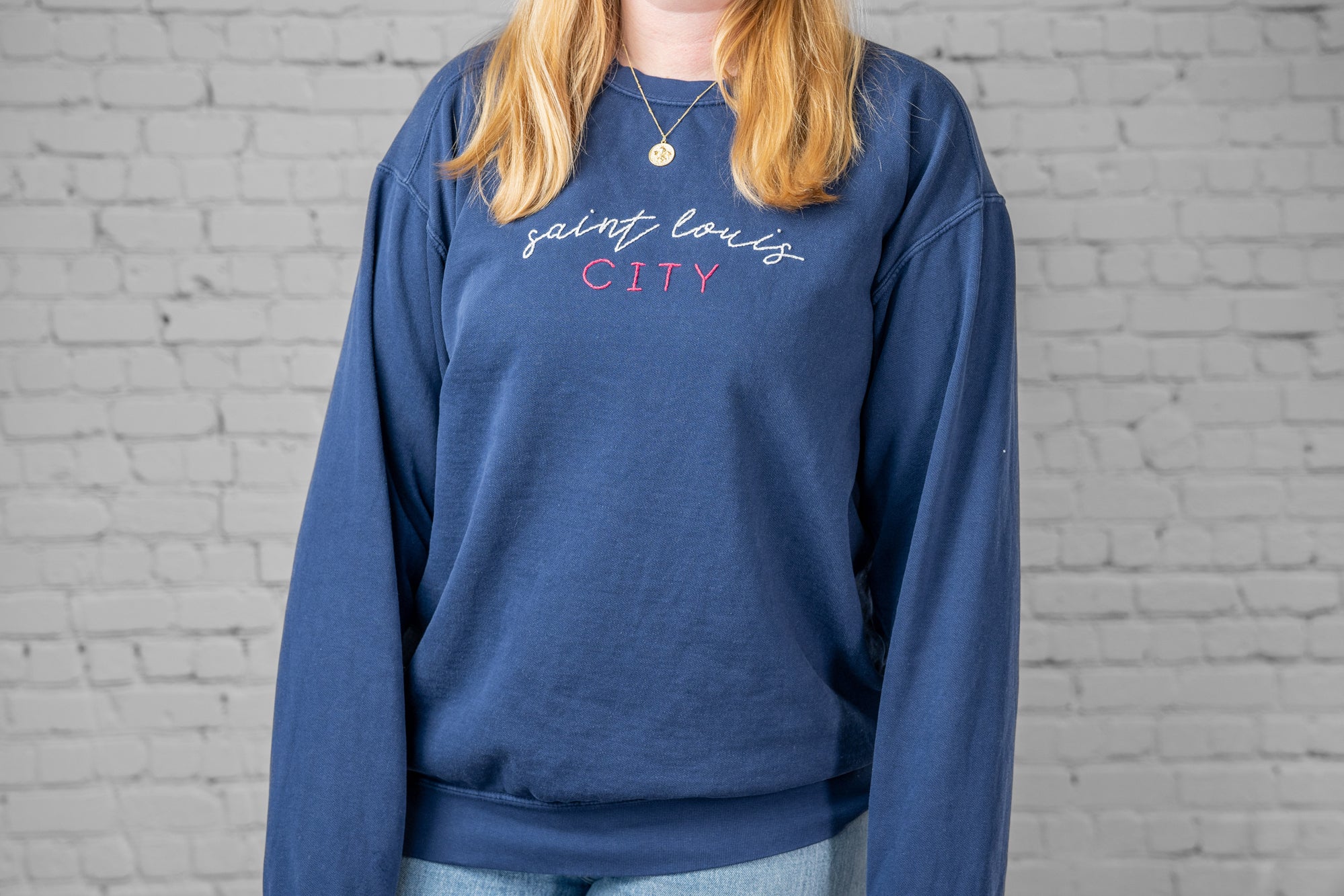 St. Louis City Hand Embroidered Sweatshirt