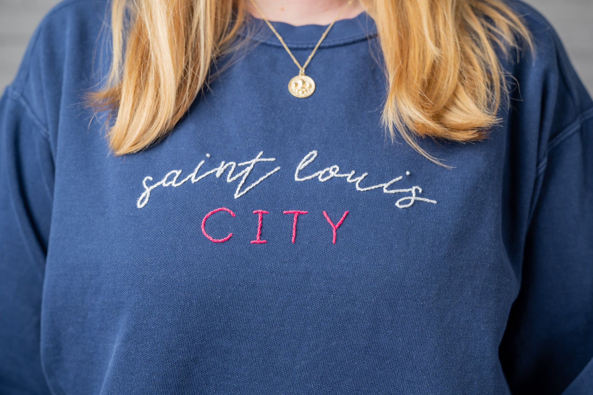 St. Louis City Hand Embroidered Sweatshirt