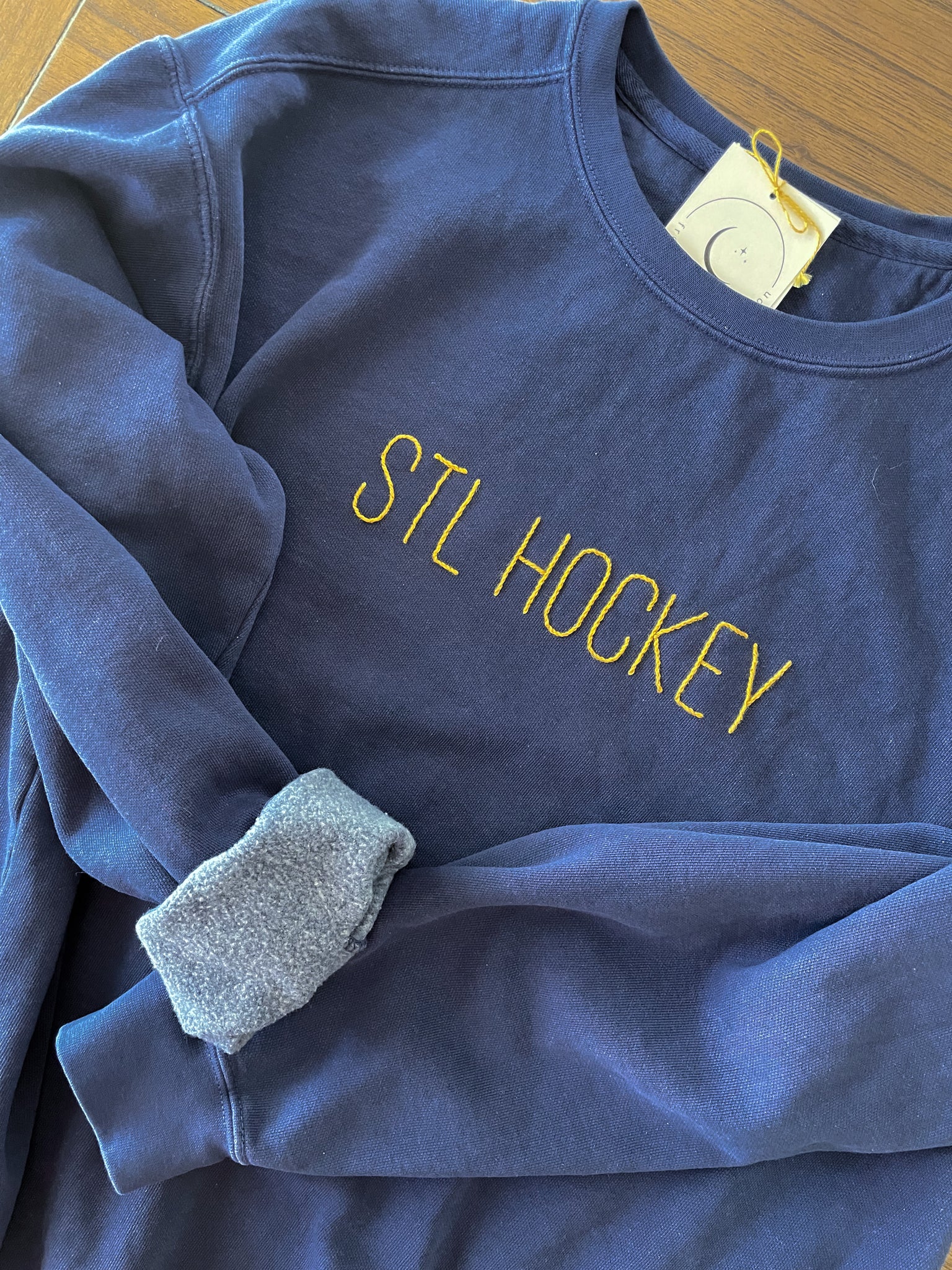 STL Hockey Hand Embroidered Sweatshirt or Tshirt