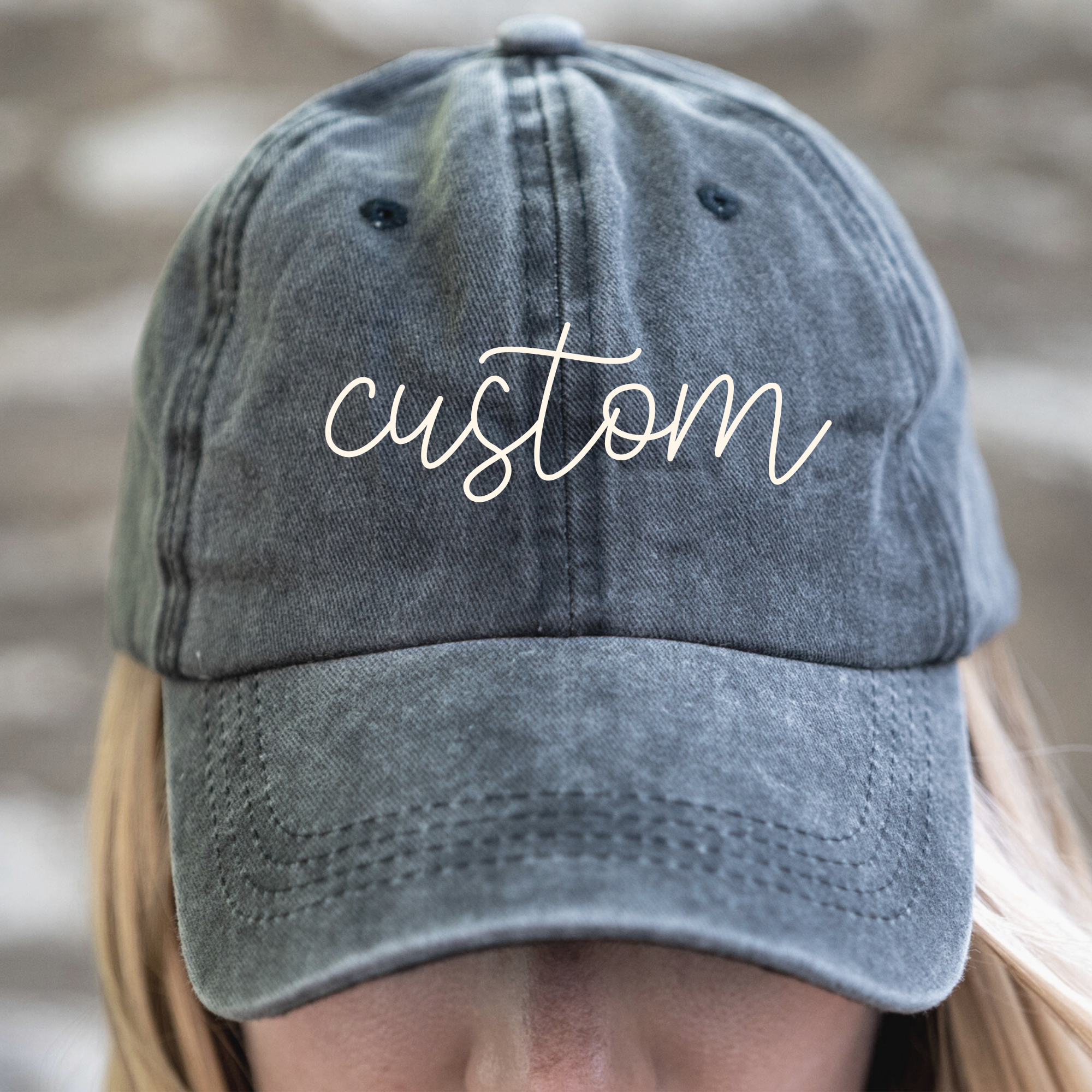 Custom Hand Embroidered Hat