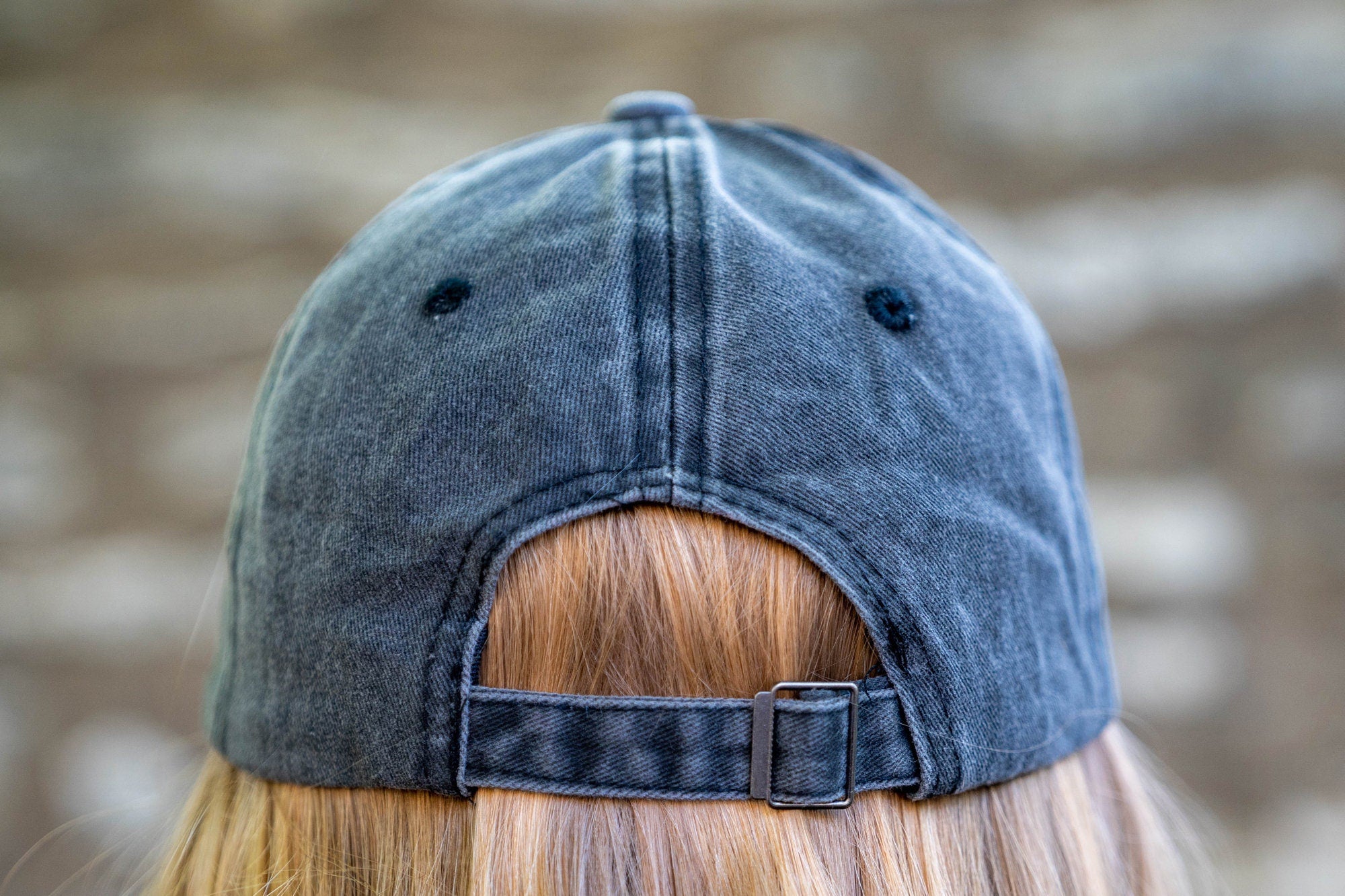 STL Hand Embroidered Navy Hat