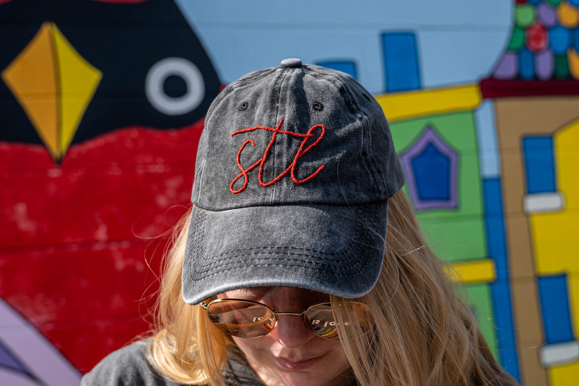 STL Hand Embroidered Hat