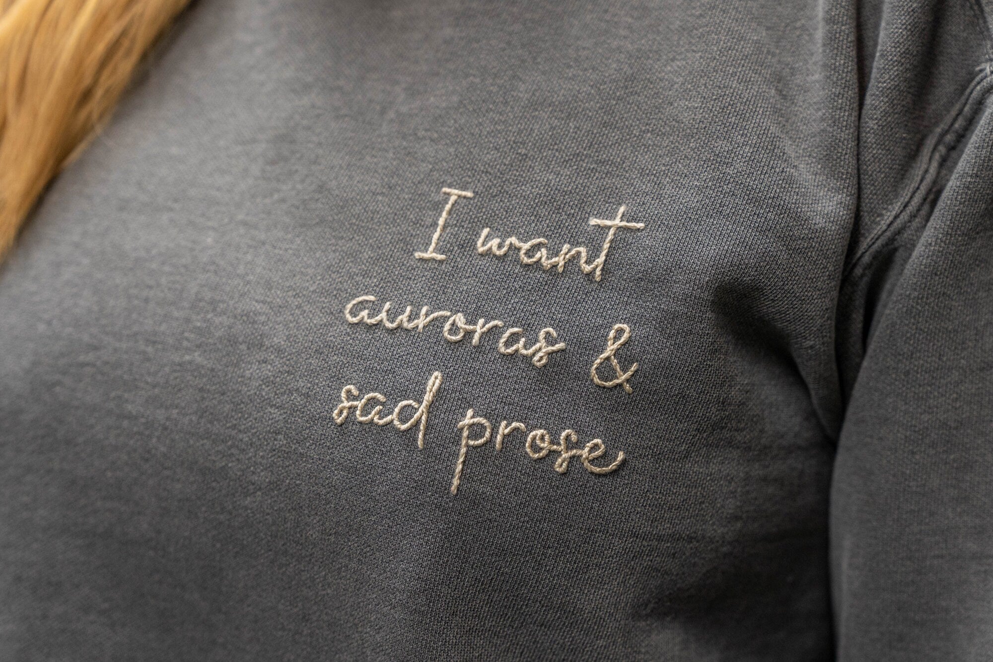Auroras and sad top prose sweatshirt