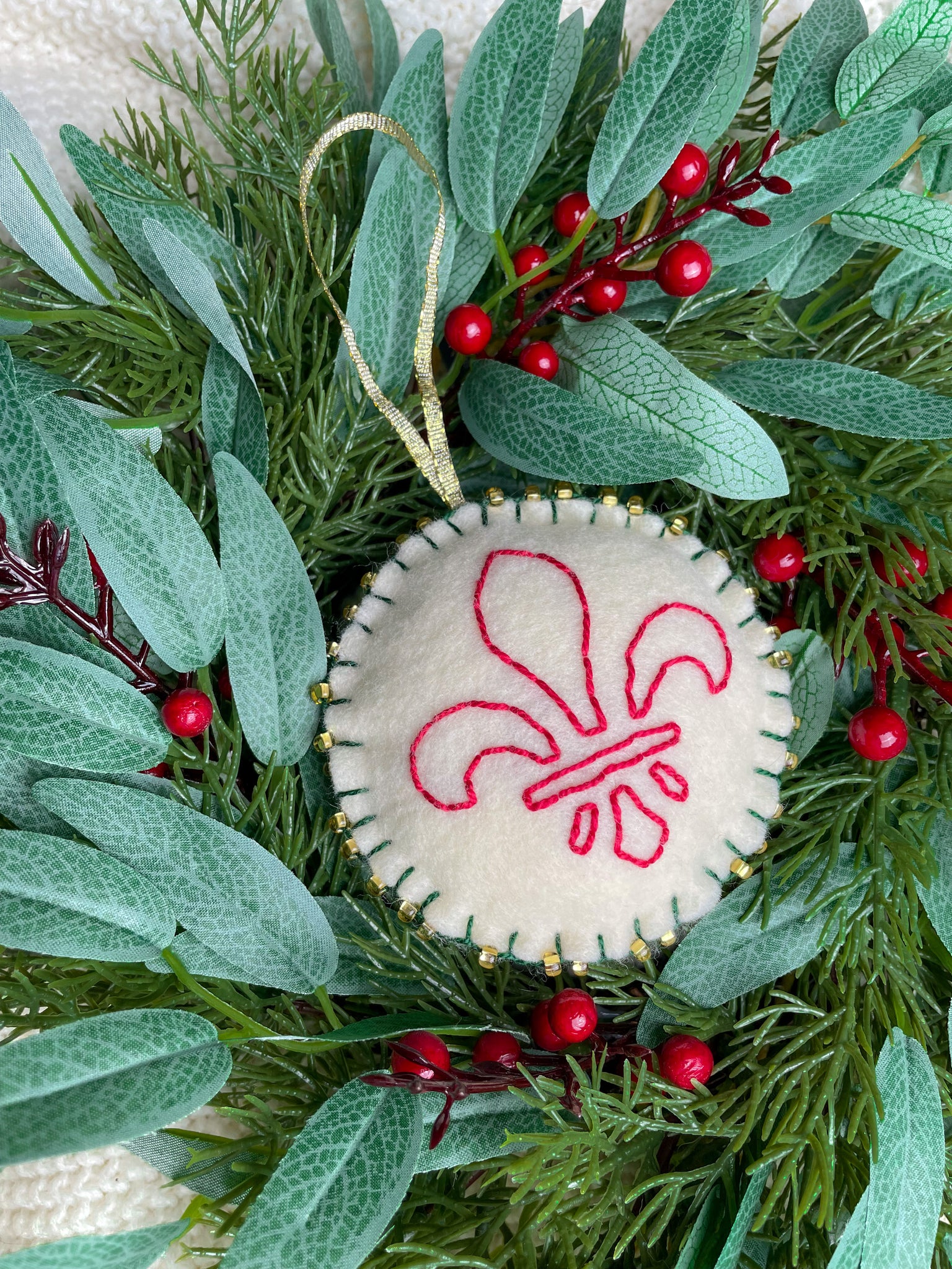 Saint Louis Hand Embroidered Ornaments