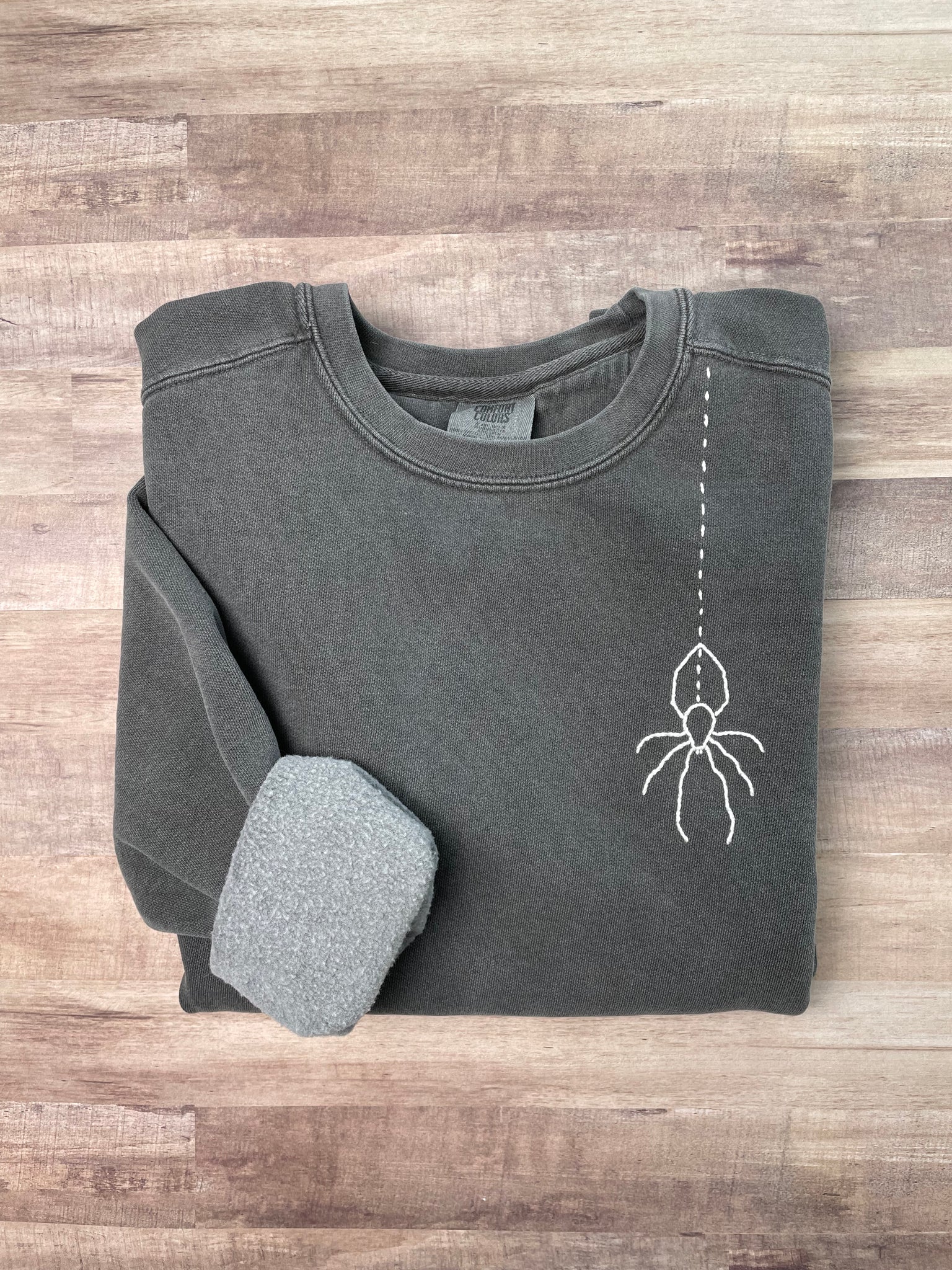 Spooky Spider Hand Stitched Sweatshirt