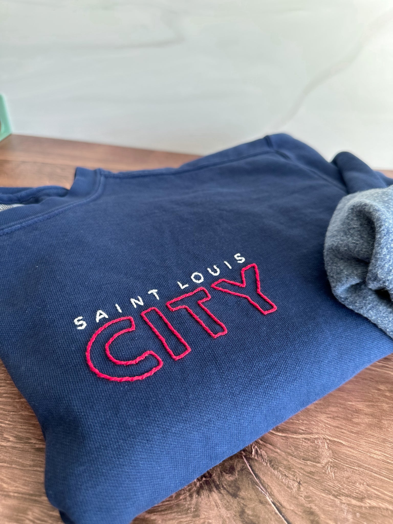 Saint Louis CITY Hand Embroidered Sweatshirt
