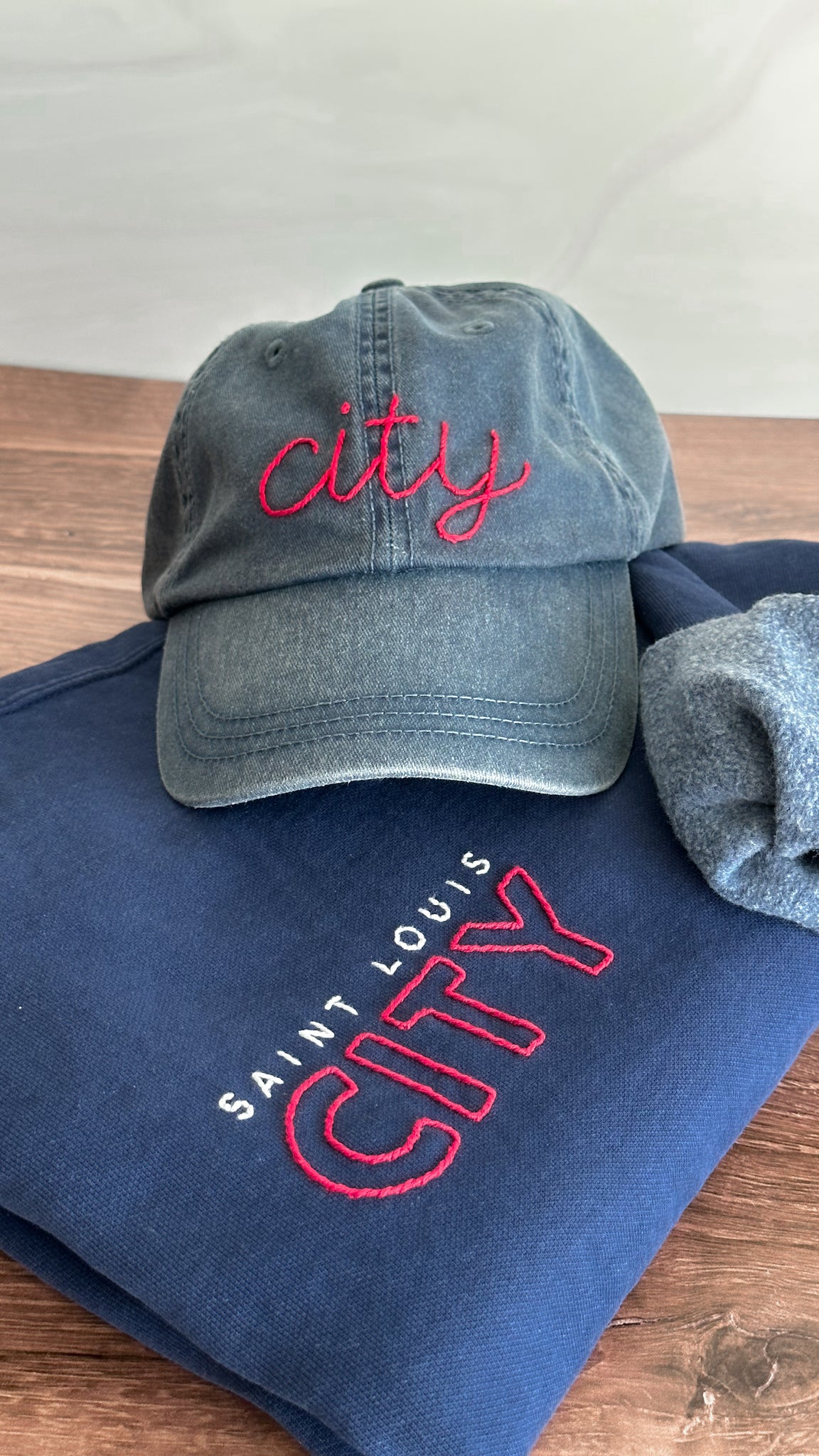 Saint Louis CITY Hand Embroidered Sweatshirt